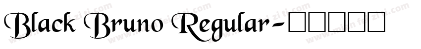 Black Bruno Regular字体转换
